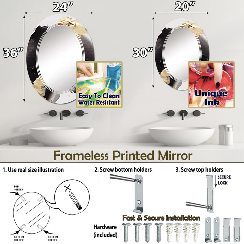 Miroir Silkoak, 30 po x 20 po