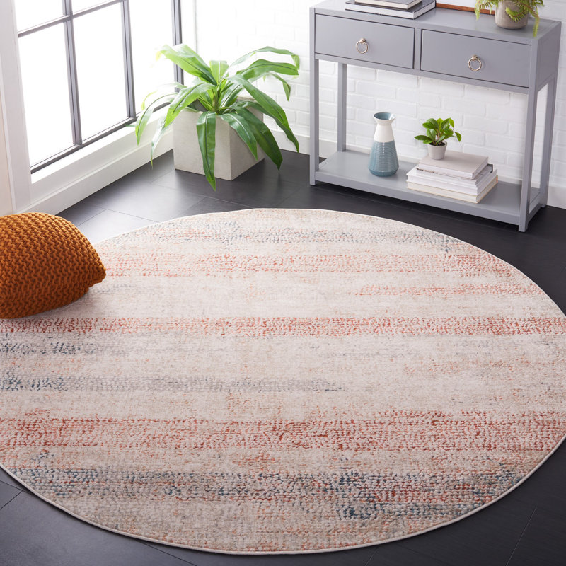 Madison 800 Performance Abstract Rug, Round 6'7"