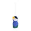 Figurine suspendue en laine best friends