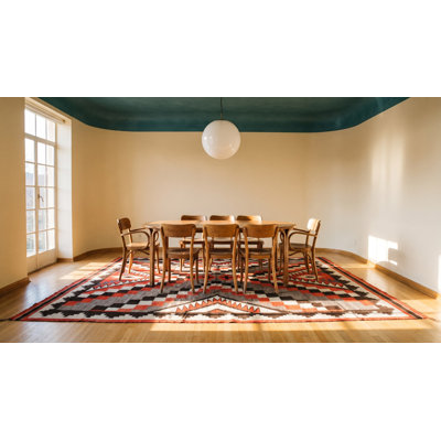 Tapis tissé à plat Tribal
