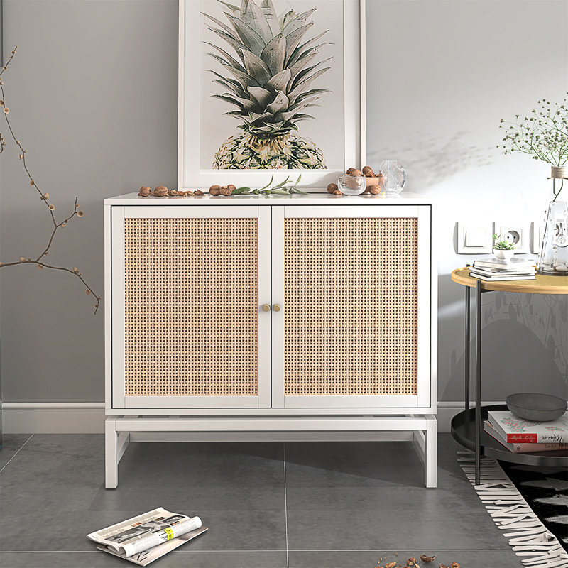 Table de buffet avec porte 31,5, Blanc