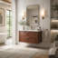 Meuble-lavabo mural simple flottant pré-assemblé de 36 po avec comptoir en céramique à 1 trou-1272402782