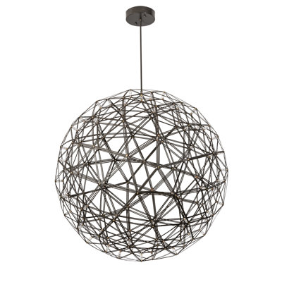 Luminaire suspendu sphérique unique à 92 lumières Geosphere