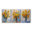 Floral Study Series CLVII - Ensemble de 3 toiles tendues avec châssis - Prêt à être accroché-107311258