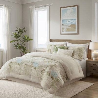 Ensemble d'édredon en coton surdimensionné 6 pièces avec coussin décoratif 6 pièces