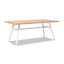 Table de salle à manger de patio en teck et aluminium 71 po Maiden
