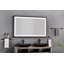 Miroir de salle de bain 72 po x 48 po à DEL avec cadre en aluminium, miroir de meuble-lavabo mural, anti-buée, mémoire, 3 couleurs, réglable en continu-685885228-685885230