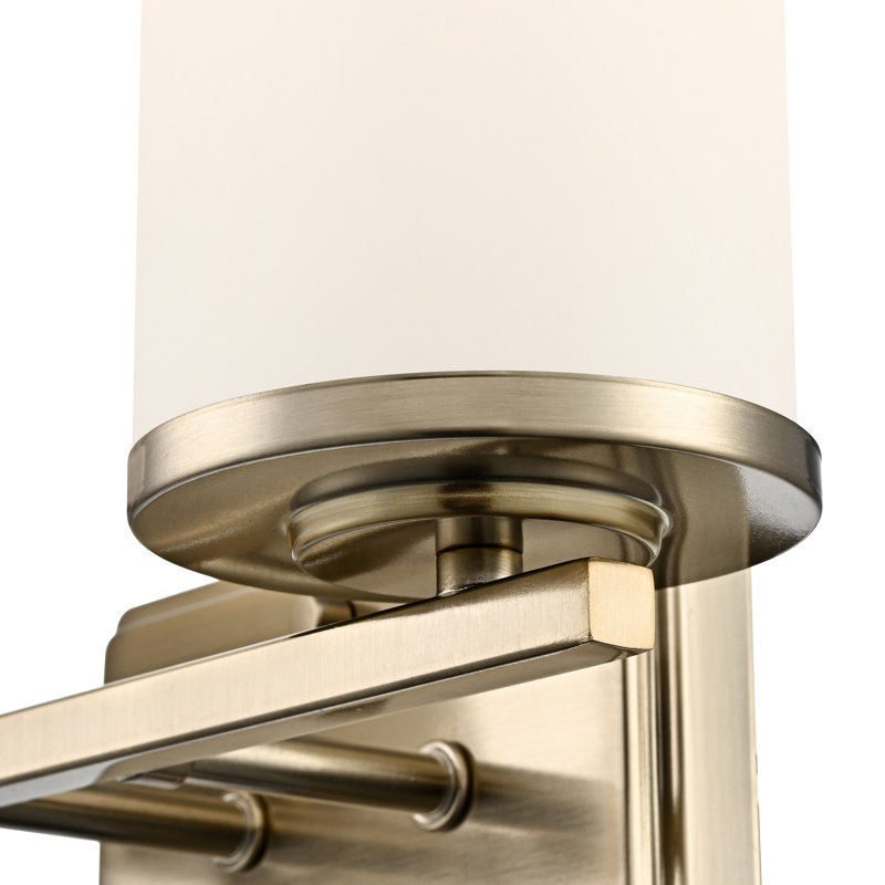 Verlana 14" 2-Light Vanity - Modern Gold, 14" Width, Brushed Gold, 2 Lights
