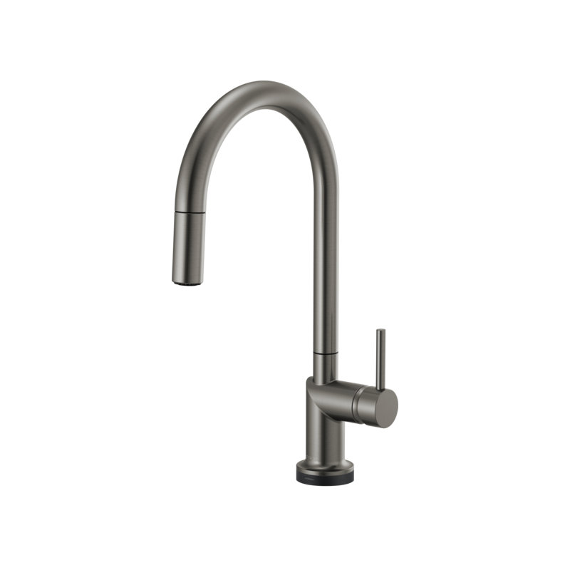 Odin® SmartTouch® Pull-Down Faucet with Arc Spout, Luxe Steel, Lever
