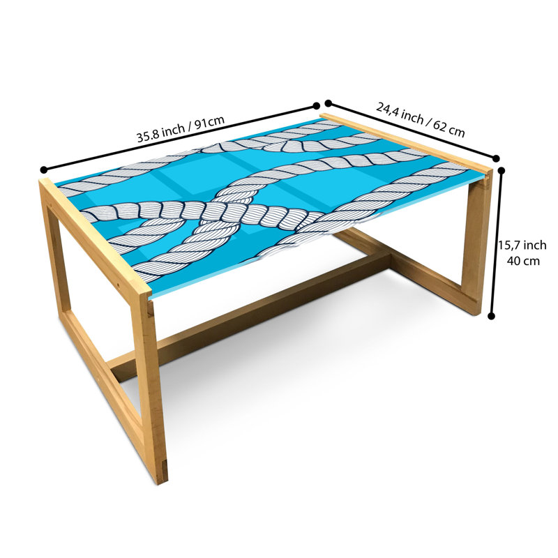 Jamon Trestle Coffee Table, 40cm H x 91cm W x 62cm D