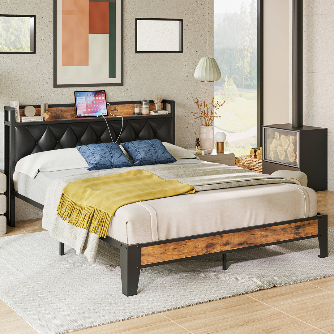 Semirah Upholstered Platform Storage Bed 17 Stories 