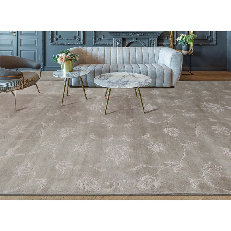 Wool Floral Area Rug