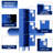 Blue Metal Locker With 3 Doors For And Garage Gym Home Office Employee - Three Compartment Design, Ventilation Holes, Useful Accessories Use
