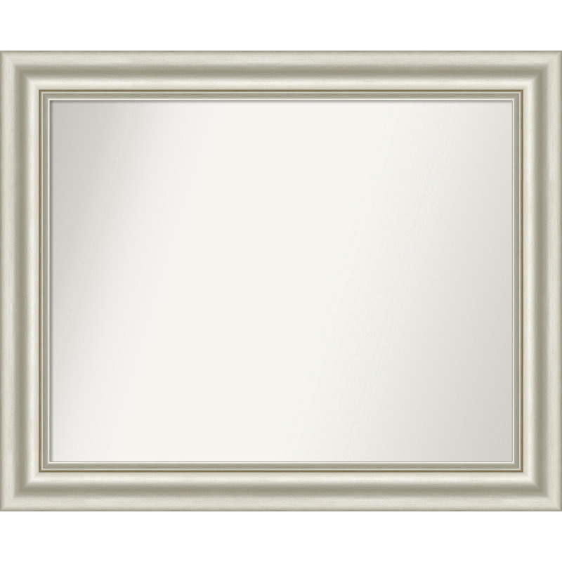 Miroir de salle de bain mural Sophia, Argent argent, 27,5 po x 33,5 po
