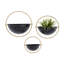Ensemble de pot de fleurs mural 100% fer 3 pièces Malpass-317984637