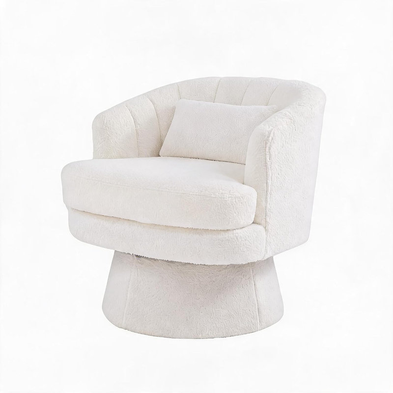 Fauteuil d'appoint Cozy 360 Swivel Barrel, Beige