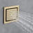 Chieti Brushed Gold Thermostatic LED Phone controlled Musical Recessed Ceiling Mount Rainfall Waterfall Mist Shower System with Jetted Body Sprays and Hand Shower