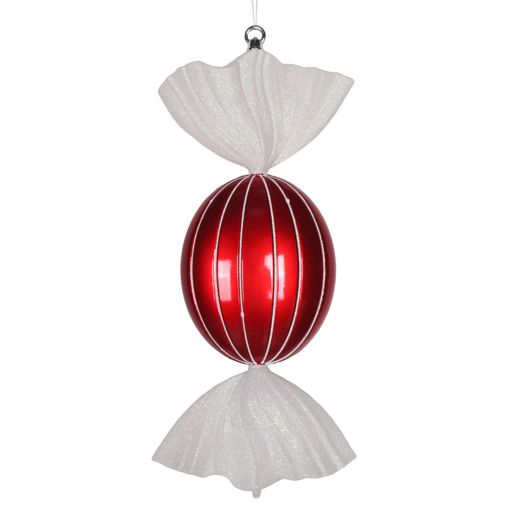 Oval Striped Christmas Shaped Ornament The Holiday Aisle®
