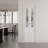 Tempered Wavy Glass and Manufactured Wood Pivot Doors with Hardware Kit-92659090