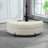 Upholstered Barrel Chair With Ottoman-108805424