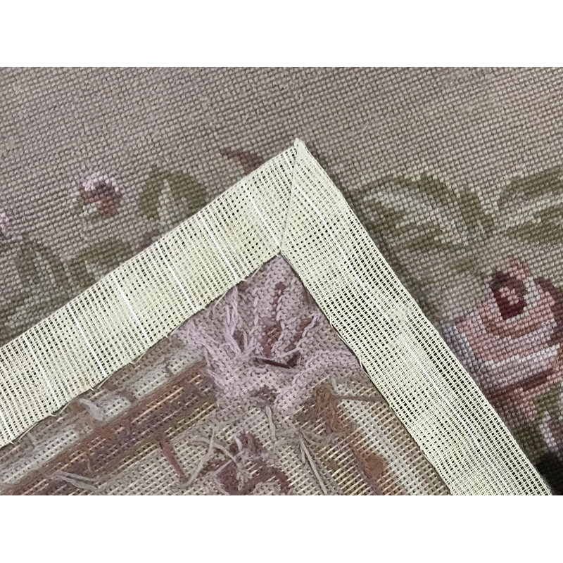 Hand-Knotted High-Quality Ivory Area Rug