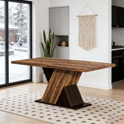 X Shaped Design Dining Table