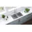 Ruvati 30-inch Undermount 50/50 Double Bowl Zero Radius 16 Gauge Stainless Steel Kitchen Sink