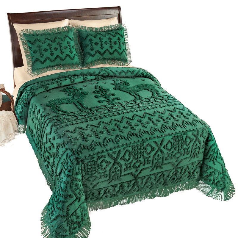 Levi Cotton Animal Print Bedspread, Full Coverlet