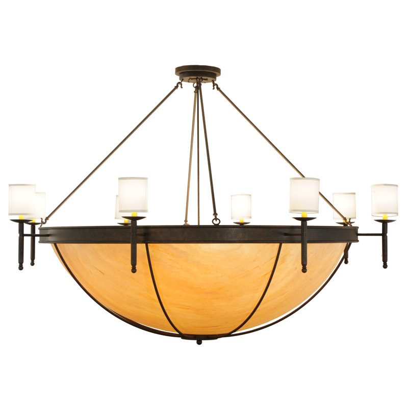 Lustre à 16 lumières de 85 po de largeur Alysia