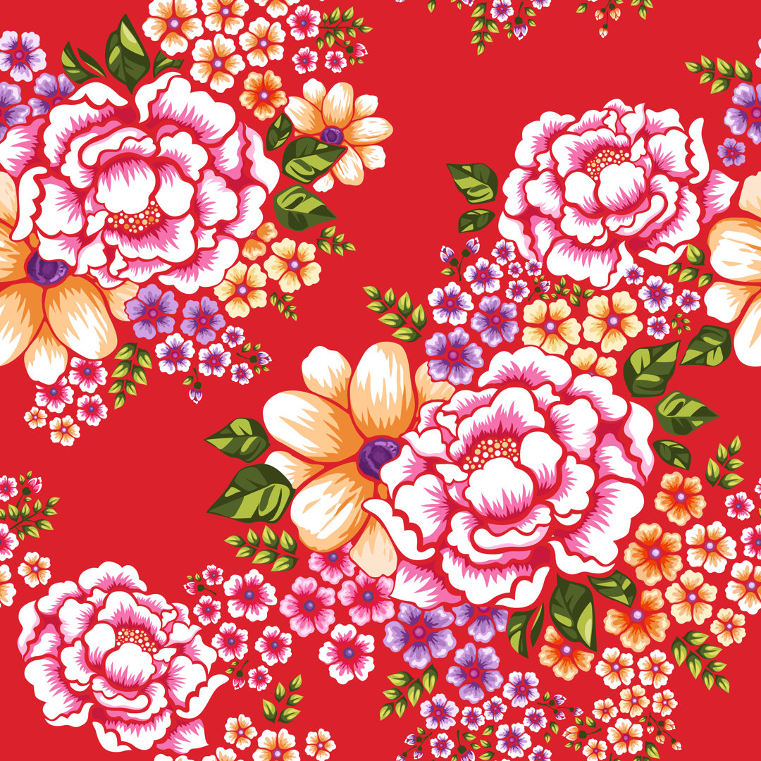 Leinwandbild Floral Seamless Pattern von Joyimage