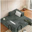 Lit convertible 80 po avec 2 coussins, canapé-lit pliant à 3 places et matelas pour très grand lit, combinaison de bricolage, chenille-1921085690