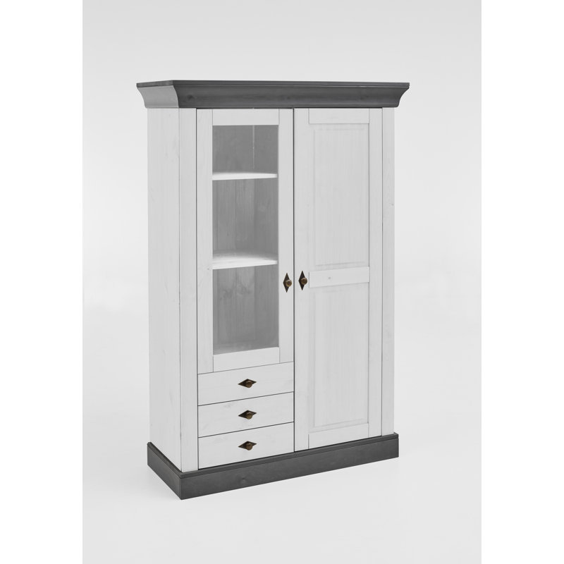 Hojanovice Display Cabinet, White/Grey