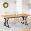 Rectangular Dining Table with Stainless Steel Base-708779072-708779075-708797610