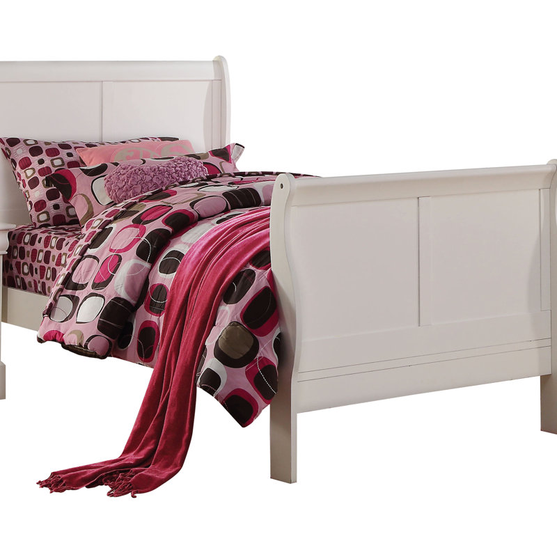 Lit simple blanc avec capacité de rangement - bois massif et pour plus de commodité intemporel dans un sommeil relaxant