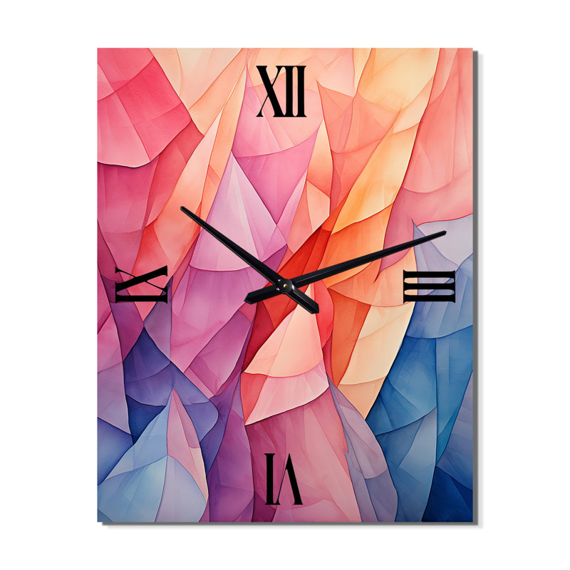 Borka - Horloge murale cubisme moderne, Très grand