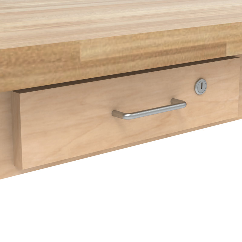 Série de tables à tablier à tiroirs PerpetuLab avec différentes options de plateau et de taille, H 36 po x l 60 po x P 30 po