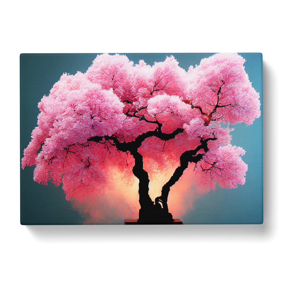 XXX-H1022-WF-6520X Overwhelming Cherry Blossom Tree - Wrapped Canvas Print