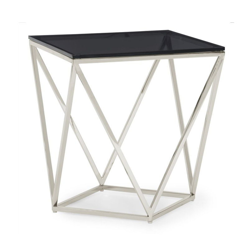 Glass Top End Table