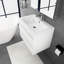 Meuble-lavabo mural simple 30 po avec plateau en résine Adejah-623964445