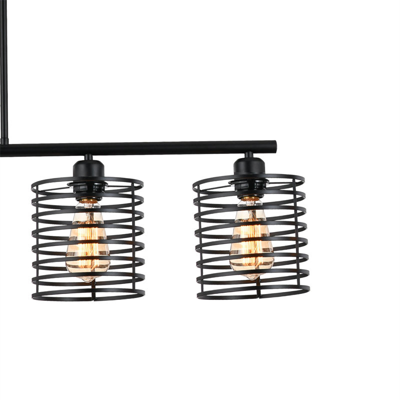 Luminaire suspendu linéaire contemporain 5 lumières