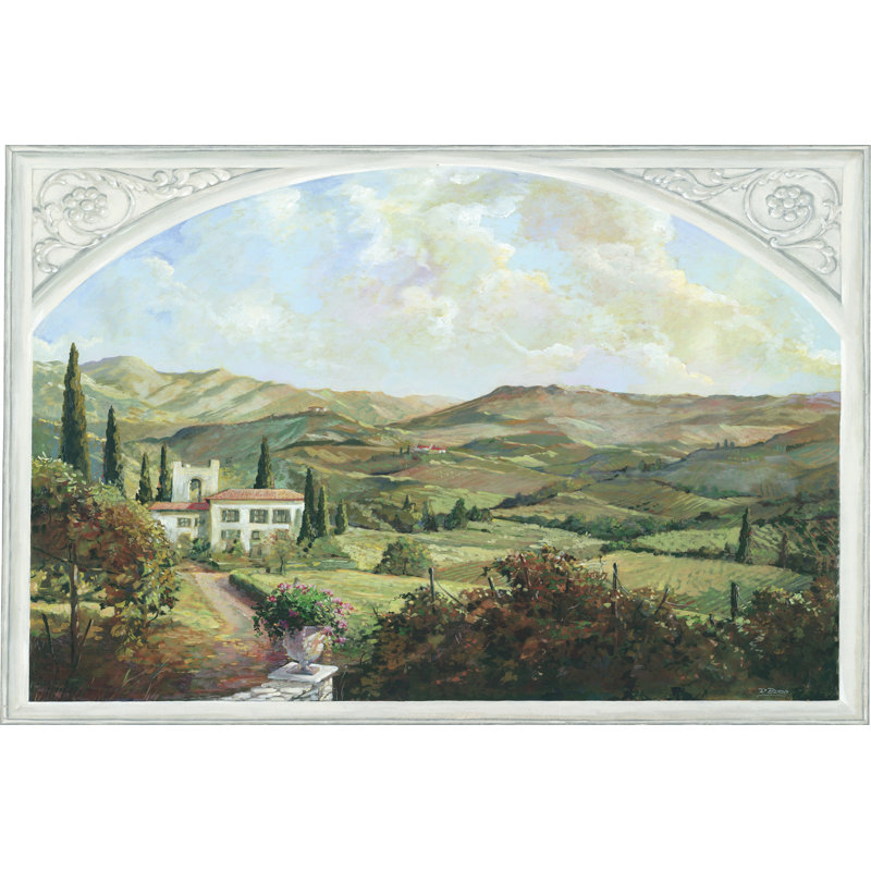 Tuscan View by Dot Bunn - Wrapped Canvas Art Prints, 30cm H x 46cm W x 3.8cm D