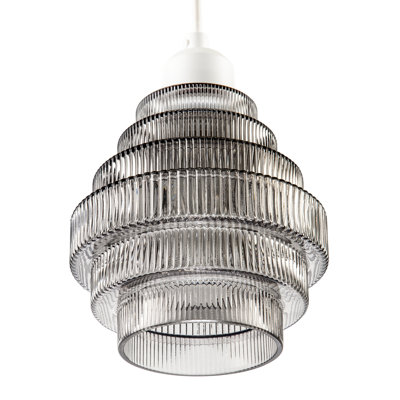 16 cm H Round Glass Pendant Shade ( No Direct Attachment Method )