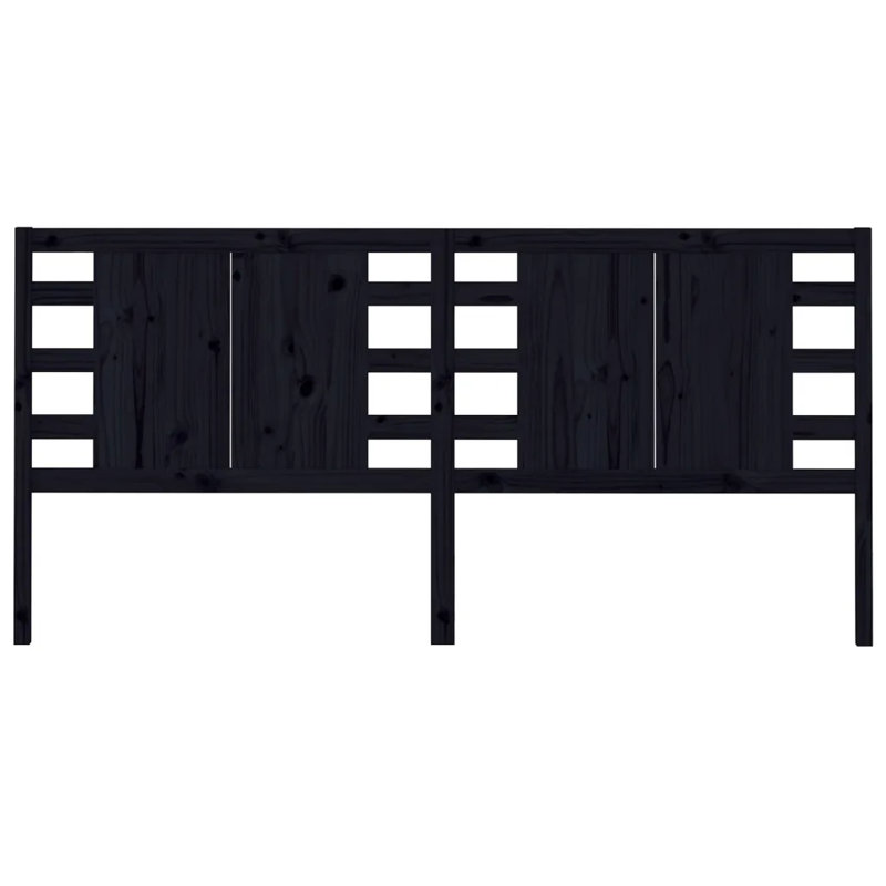 Maryborough Solid Wood Headboard, 206 x 100 cm, Black