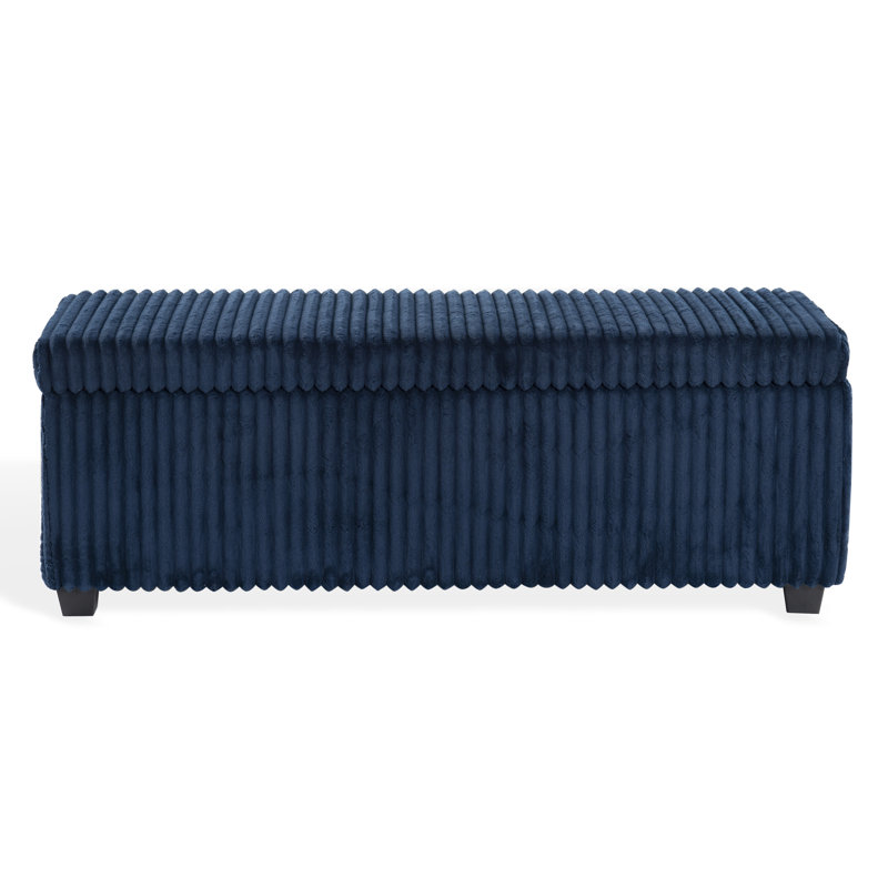 Lynzie Storage Bench, Navy