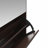 Mirror Shoe Cabinet With 2 Tier Drawers, Mirror Shoe Rack With 1 Drawer Storage, Mirror Shoe Organizer With 2 Layers In A Drawer For Entrance, Entryway, Bedroom,Brown Finish
