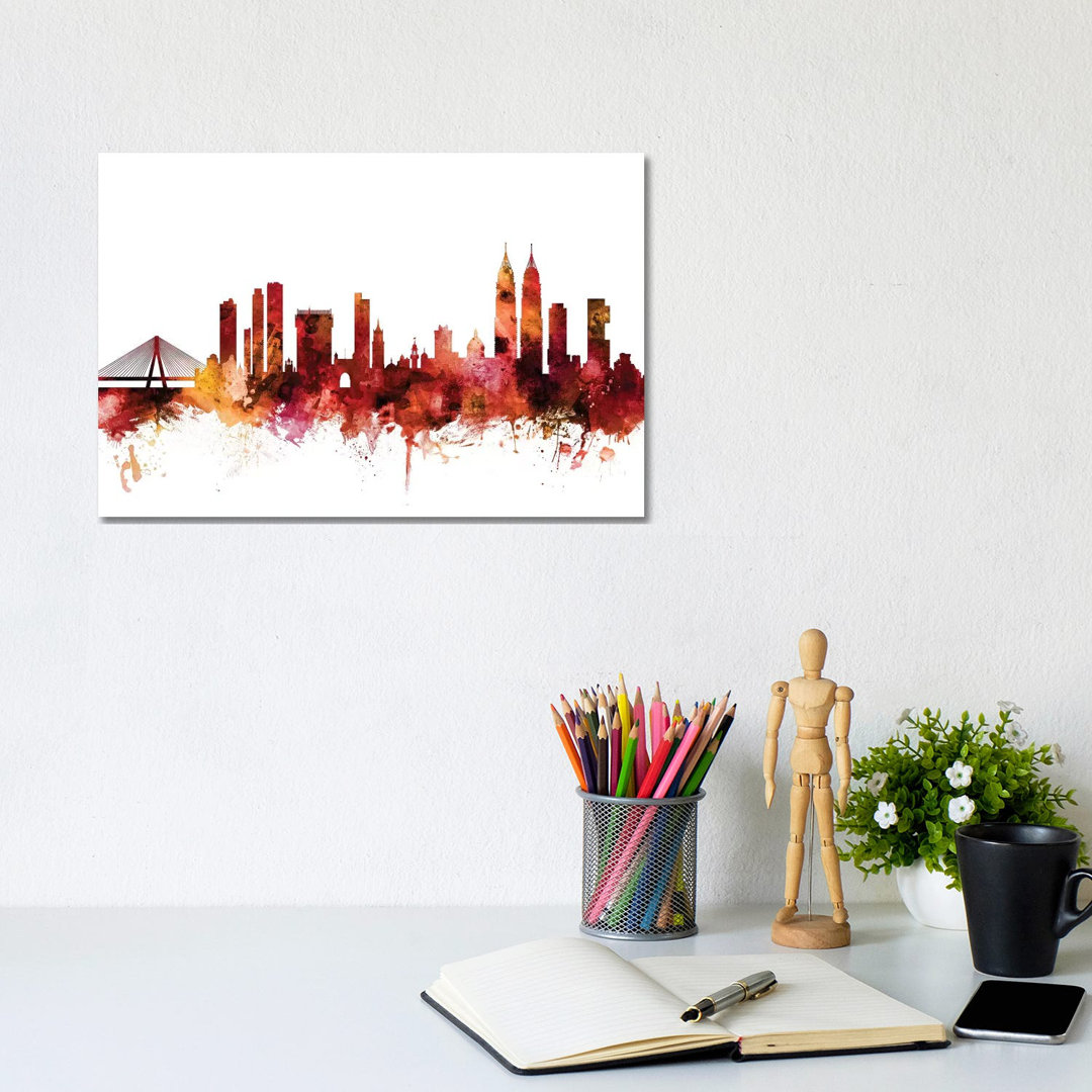 Mumbai, Skyline India by Michael Tompsett - Wrapped Canvas Gallery-Wrapped Canvas Giclée