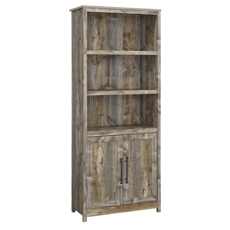 Library With Doors, Brown finish