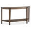 Table ronde ronde avec 2 tables de bout et canapé demi-lune