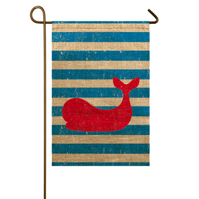 Drapeau de jardin baleines