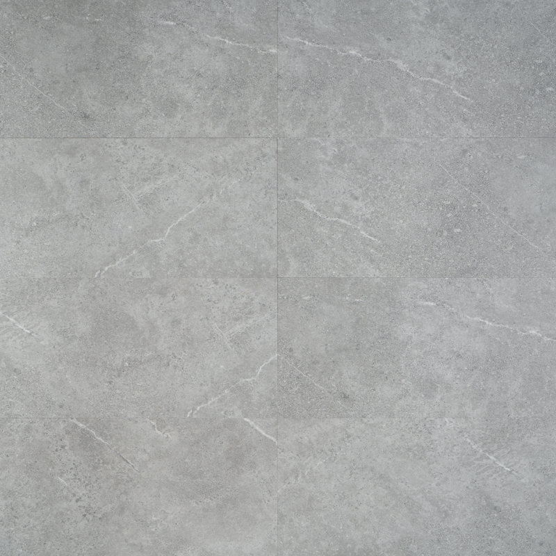 Sandstone 24" x 12" x 5mm Rigid Click-Lock Luxury Vinyl Tile Flooring (28.04 Sq. Ft. / Case), Gray